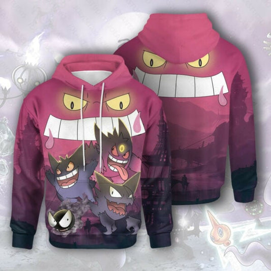 Pokemon Hoodie, Pokemon Gift For Fan, Pokemon Gift Ver18, Aop Hoodie 1790 Moonbestprint