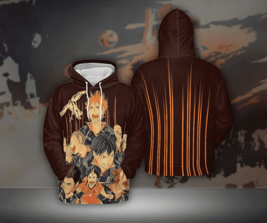 Haikyuu Anime 3 Fan Gift, Stylist Unisex Cartoon Graphic Outfits Aop Hoodie, Zip Hoodie 1466 Moonbestprint