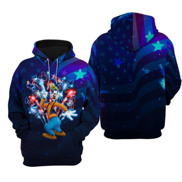 Groofy And Friend July 4th Hoodie Zip Hoodie Moonbestprint