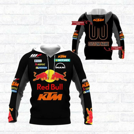 Custom Name Number Red Bull Ktm Factory Racing F1 8k93 Fan Gift 3d Zip Hoodie Hoodie Ii0 1233 Moonbestprint