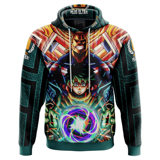 Deku X All Might My Hero Academia Fan Gift, Deku X All Might My Hero Academia Aop Hoodie 377 Moonbestprint
