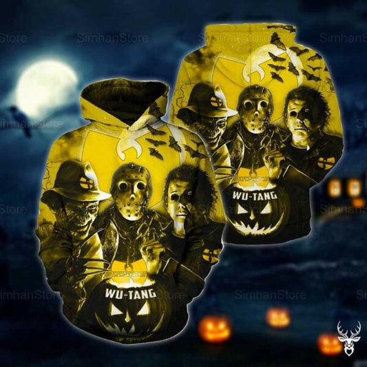 Wu Tang Clan Hip Hop ,wu Tang Clan Halloween Movies 2k709 Fan Gift Stylist Unisex Cartoon 3d Hoodie Zip Hoodie 2636 Moonbestprint