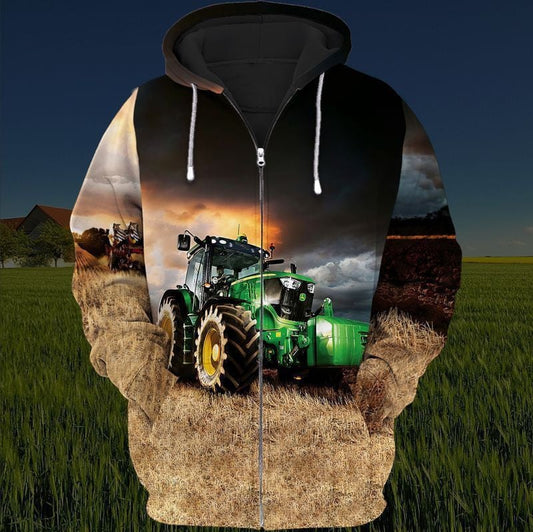 Farm Tractor For Men And Women 3d Hoodie Zip Hoodie Moonbestprint