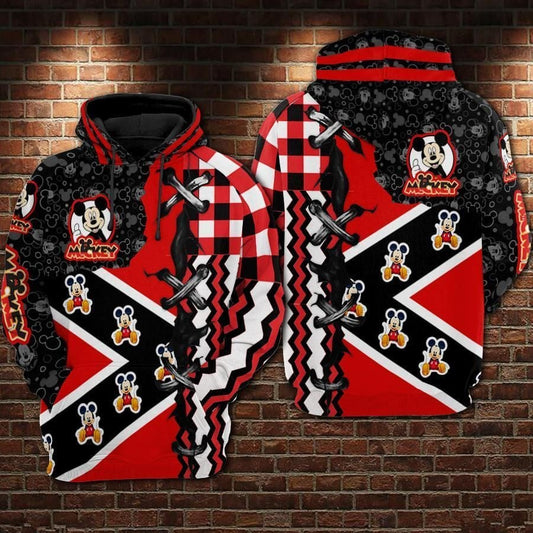 Mickey Mouse Over Print 3d Hoodie Zip Hoodie 523 Moonbestprint