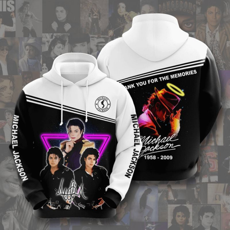 Michael Jackson Signature 1958-2009 3d Hoodie Moonbestprint