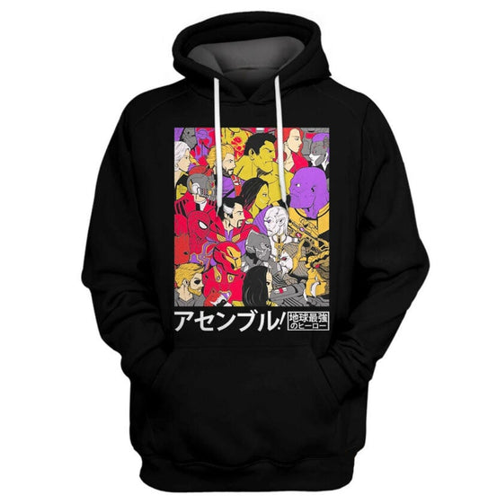 Marvel Asenburu Japan Style 3d Hoodie Zip Hoodie Moonbestprint
