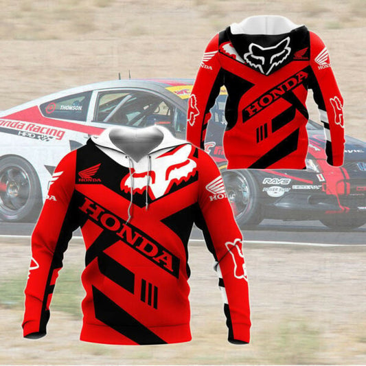 Honda Racing Shirt Fan Gift 651, Stylist Unisex 3d Hoodie Zip Hoodie 837 Moonbestprint