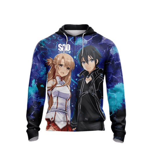 Sword Art Online 3d Hoodie Zip Hoodie Moonbestprint
