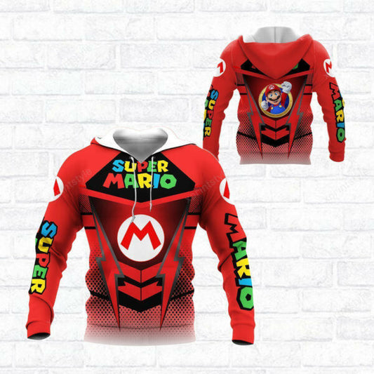 Super Mario Shirt Fan Gift 757, Stylist Unisex 3d Hoodie Zip Hoodie 1903 Moonbestprint