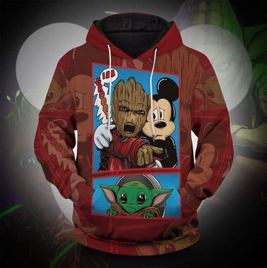 Groot Yoda Star Wars Mickey You Took Everything From Me 3d Hoodie Zip Hoodie Moonbestprint