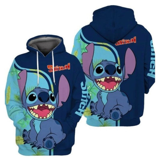 Disney Lilo And Stitch Cute Lover 3d Hoodie Zip Hoodie 1131 Moonbestprint