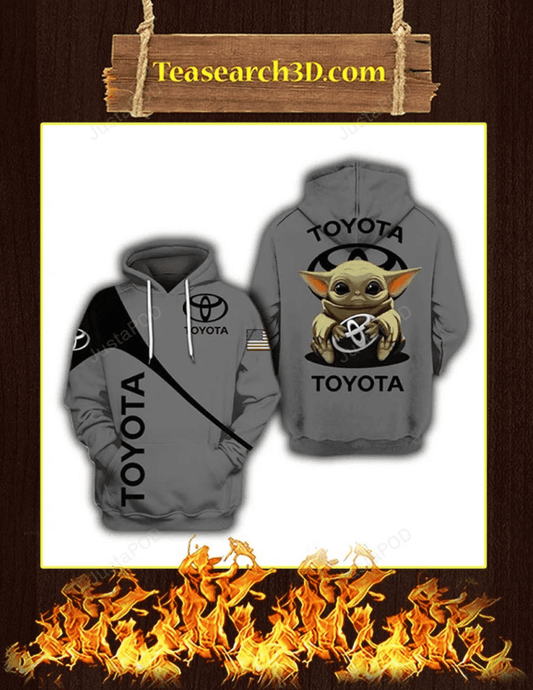 Baby Yoda Toyota 3d All Over Print Hoodie, Zip-up Hoodie Moonbestprint