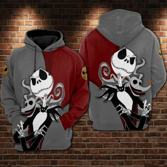 Jack Skellington 7 Over Print 3d Hoodie Zip Hoodie Moonbestprint