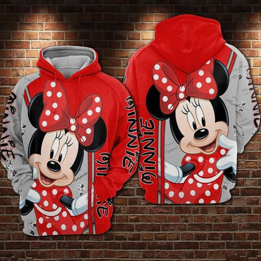 Minnie Mouse Disney Over Print 3d Hoodie Zip Hoodie Moonbestprint