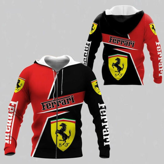 Scuderia Ferrari Luxyry Racing Car F1 8k145 Fan Gift 3d Zip Hoodie Hoodie Ii0 2655 Moonbestprint