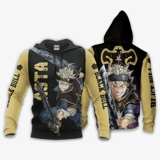 Asta Anime Manga Black Clover Black Bull Aop Hoodie 1204 Moonbestprint