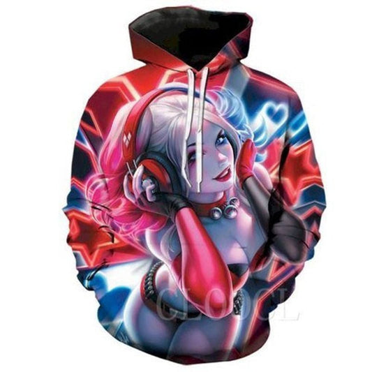 Harley Quinn Graphic 3d Hoodie Moonbestprint