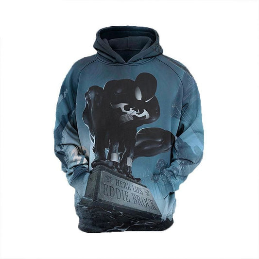 For Spider Man Back In Black Lovers Here Life Eddie Brock 3d Hoodie Moonbestprint
