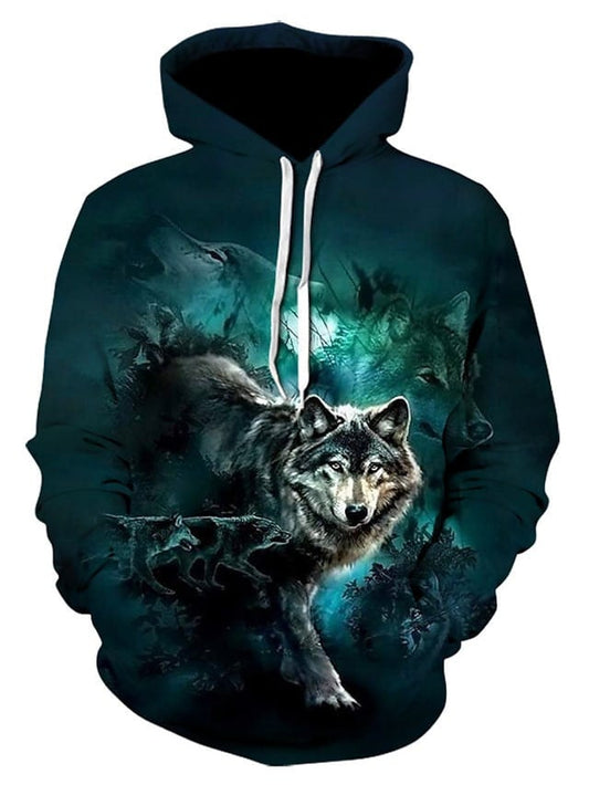 Men's Hoodie Tie Dye 3d Hooded Casual Halloween Hoodies Sweatshirts Blue Moonbestprint