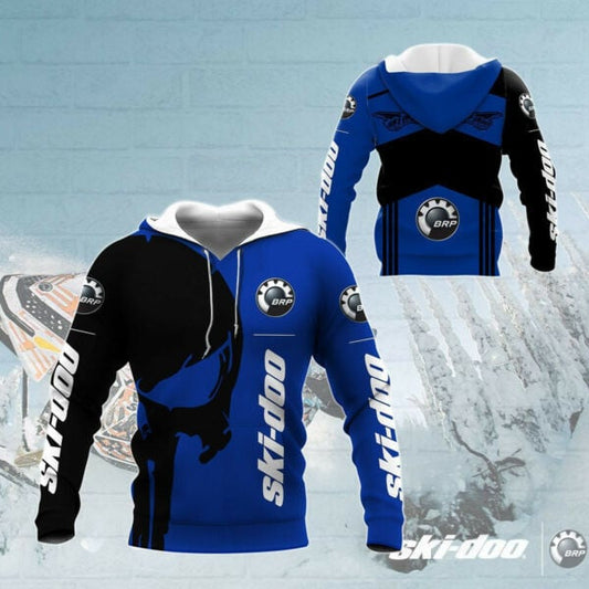 Skull Ski-doo Racing Team 7k756 Fan Gift Zip Hoodie Hoodie Ii0 2202 Moonbestprint