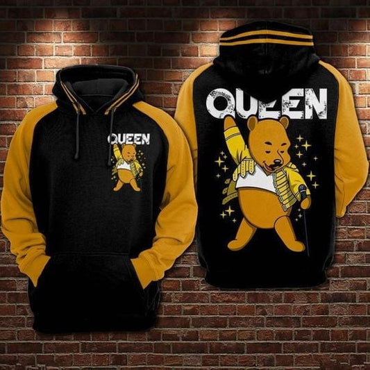 Pooh Queen Over Print 3d Hoodie Moonbestprint