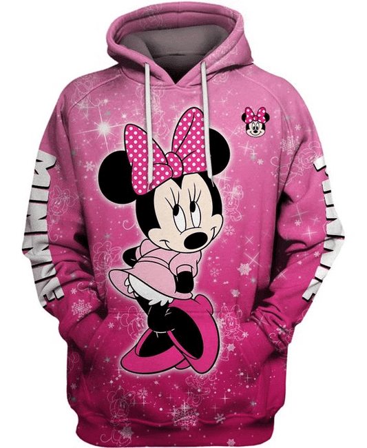 Adorable Minnie Mouse Comics Diseny Cartoon 48 Fan Gift, Minne Mouse Disney Gift, Stylist Unisex Cartoon Graphic Outfits Aop Hoodie 1584 Moonbestprint