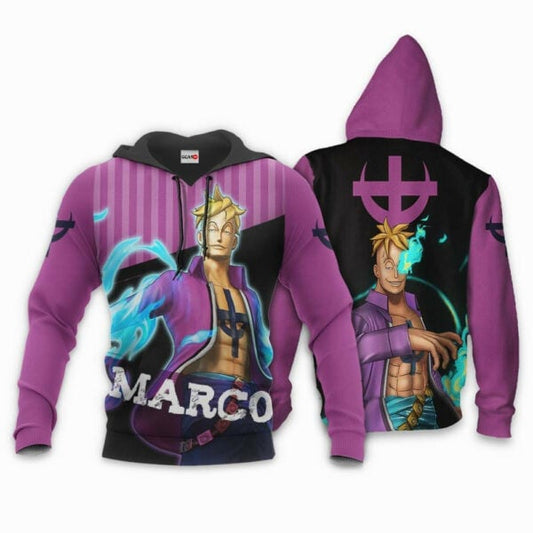 One Piece Marco Anime 3k286 Fan Gift Stylist Unisex Cartoon 3d Hoodie Zip Hoodie 2879 Moonbestprint