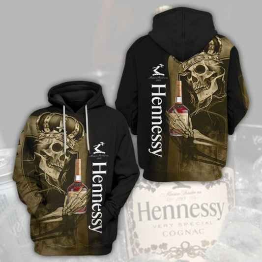 Hennessy Skull King Trending Hoodie 550 1750 Moonbestprint