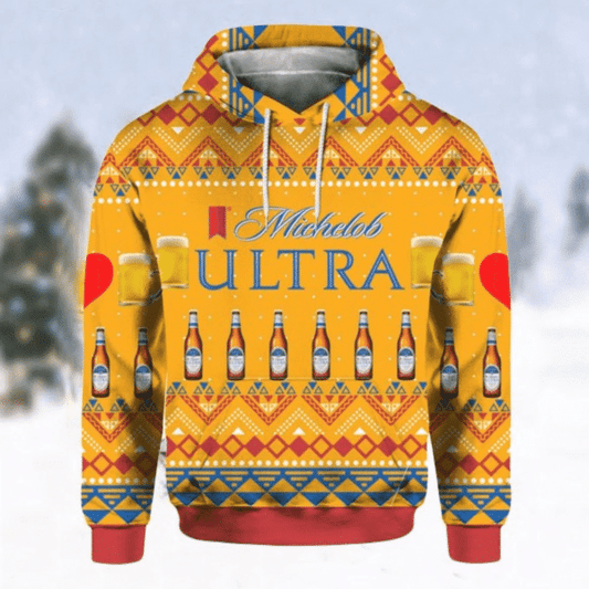 Michelob Ultra Beer Bottles Fan Gift, Michelob Ultra Beer Bottles Aop Hoodie 2476 Moonbestprint