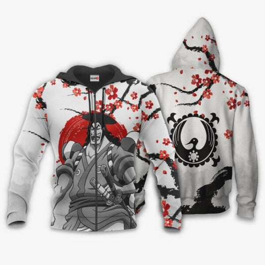 Kozuki Oden Japan Cherry Blossoms One Piece Anime 1k670 Fan Gift Stylist Unisex Cartoon Graphic Outfits Aop 3d Hoodie, Zip Hoodie 634 Moonbestprint