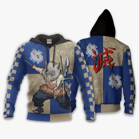 Demon Slayer Inosuke Anime Manga For Men And Women 3d Hoodie Zip Hoodie Moonbestprint