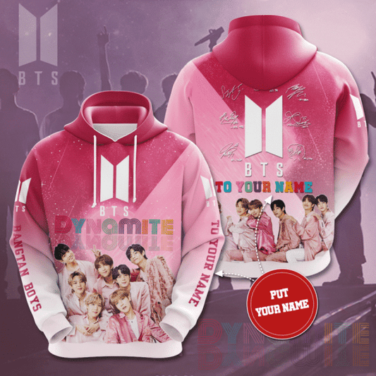 Personalized Bts Signature Design Gift For Fan Custom 3d Hoodie All Over Printed Hoodie Moonbestprint