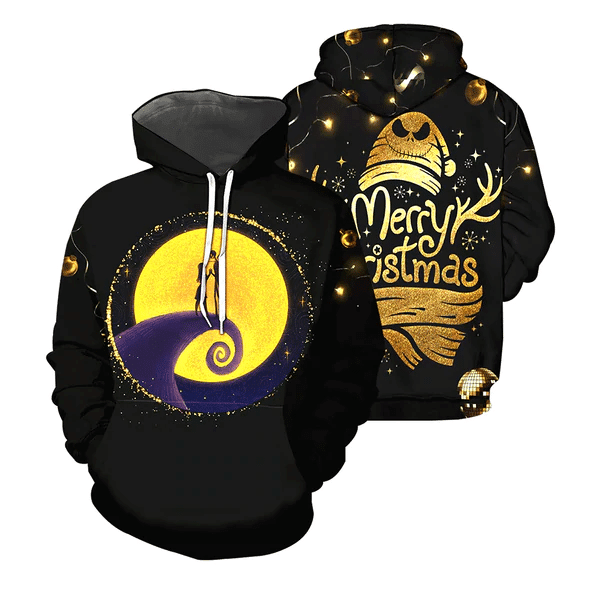 Jack Skellington The Nightmare Before Christmas 130 Fan Gift Stylist Unisex Cartoon Graphic Outfits Aop Hoodie, Zip Hoodie 100 Moonbestprint
