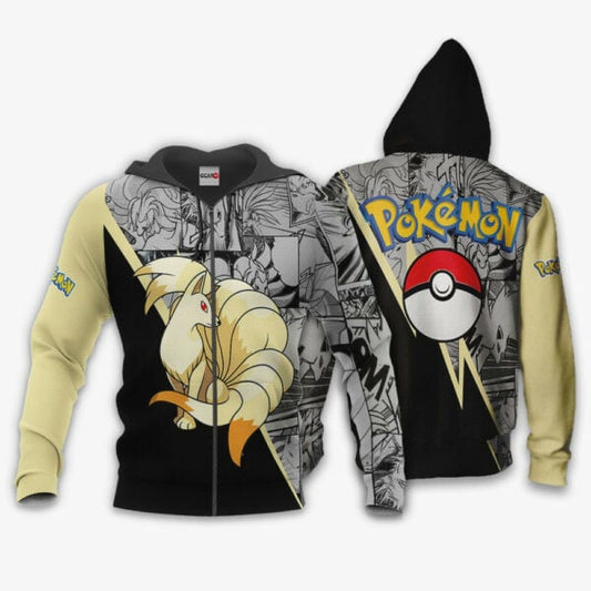 Ninetales Anime Pokemon Manga 1k793 Fan Gift Stylist Unisex Cartoon Graphic Outfits Aop 3d Hoodie Zip Hoodie 2375 Moonbestprint