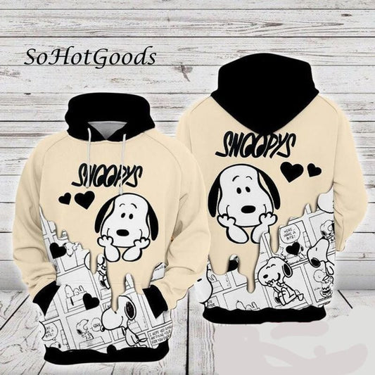 Disney Snoopy Cute Lover 3d Hoodie Zip Hoodie 1046 Moonbestprint