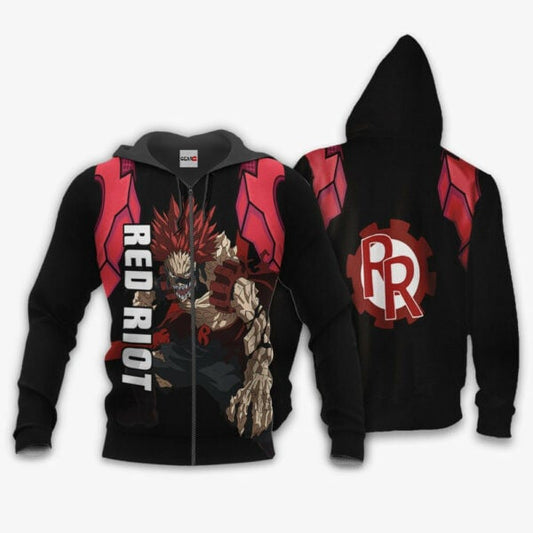 Eijiro Kirishima Anime My Hero Academia Manga 2k22 Fan Gift Stylist Unisex Cartoon Graphic Outfits Aop 3d Hoodie Zip Hoodie 170 Moonbestprint