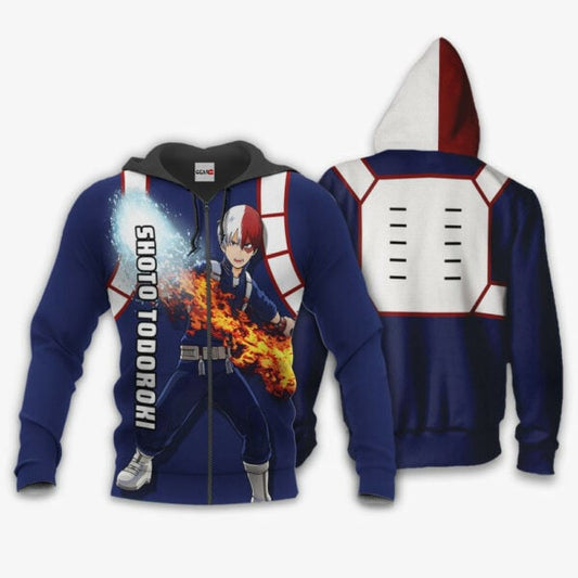 Shoto Todoroki Anime My Hero Academia Manga 2k20 Fan Gift Stylist Unisex Cartoon Graphic Outfits Aop 3d Hoodie Zip Hoodie 2577 Moonbestprint