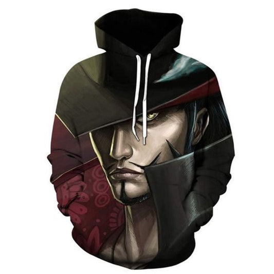 Mihawk Anime One Piece Anime All Over Print 3d Hoodie Zip Hoodie Moonbestprint