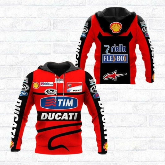 Ducati Racing Shirt Fan Gift 523, Stylist Unisex 3d Hoodie Zip Hoodie 435 Moonbestprint