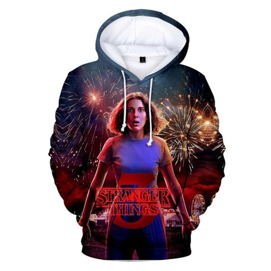 New Fashion Stranger Things Season 3 3d Printed Anime Hoodie Women And Men Hip Hop Streetwear Hooded Moonbestprint