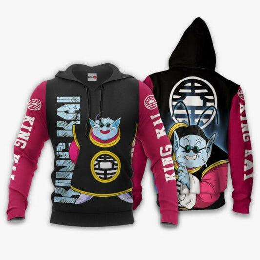 King Kai Dragon Ball Z Anime 1k361 Fan Gift Stylist Unisex Cartoon Graphic Outfits Aop 3d Hoodie, Zip Hoodie 1421 Moonbestprint