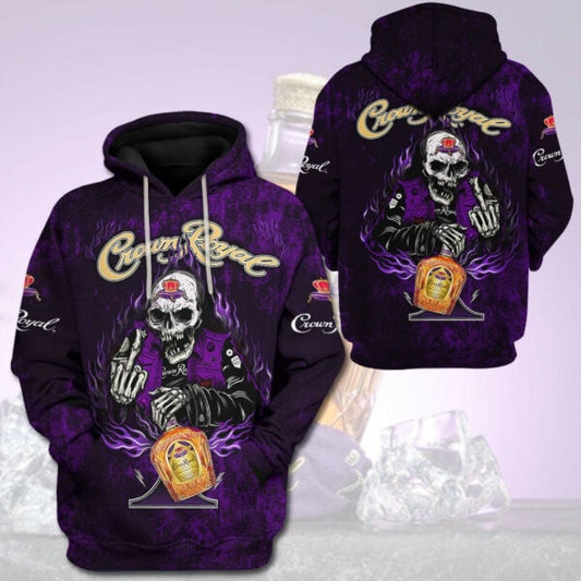 Crown Royal Drunk Skull Trending Hoodie 521 325 Moonbestprint