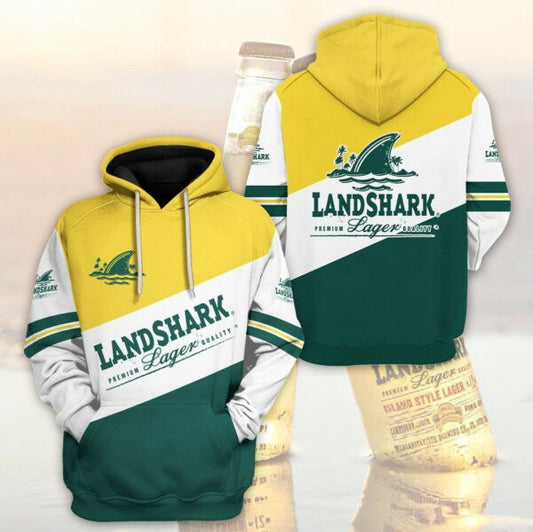 Landshark Lager 3d All Over Print Hoodie 367 1529 Moonbestprint