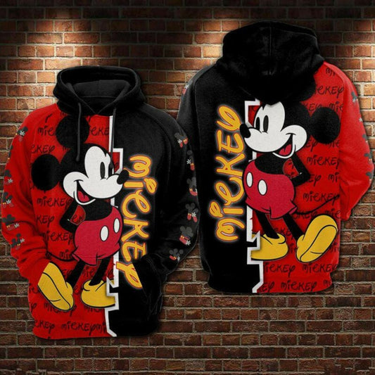 Disney Mickey Red 3d Hoodies Moonbestprint