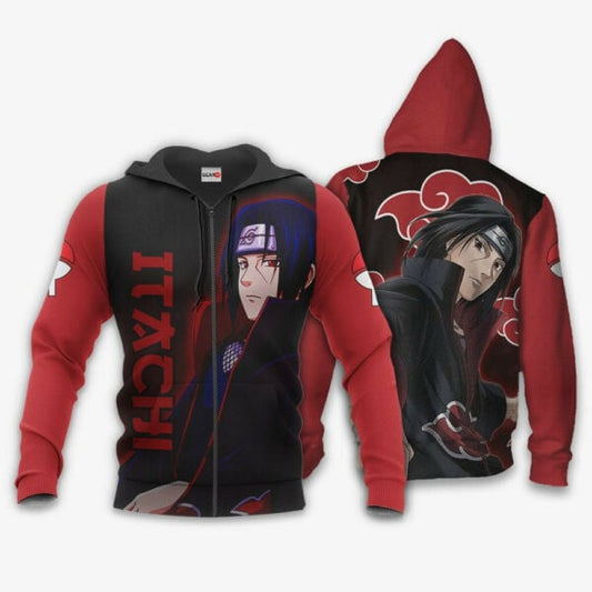 Uchiha Itachi Akatsuki Naruto Anime 3k81 Fan Gift Stylist Unisex Cartoon 3d Hoodie Zip Hoodie 1833 Moonbestprint