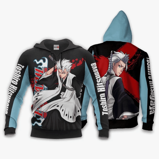 Toshiro Hitsugaya Anime Manga Bleach For Men And Women 3d Hoodie Zip Hoodie Moonbestprint