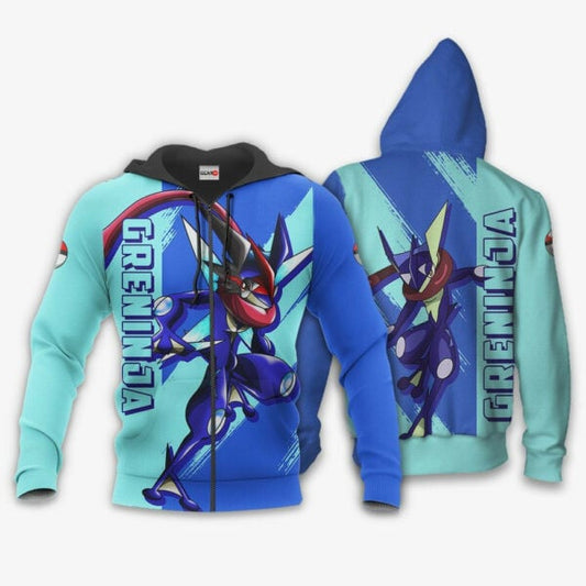 Greninja Anime Pokemon Manga 1k831 Fan Gift Stylist Unisex Cartoon Graphic Outfits Aop 3d Hoodie Zip Hoodie 215 Moonbestprint
