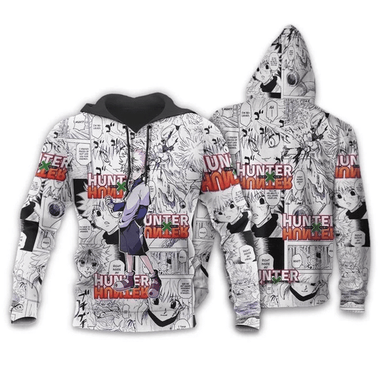 Killua Zoldyck Hunter X Hunter Anime Manga For Men And Women 3d Hoodie Zip Hoodie Moonbestprint