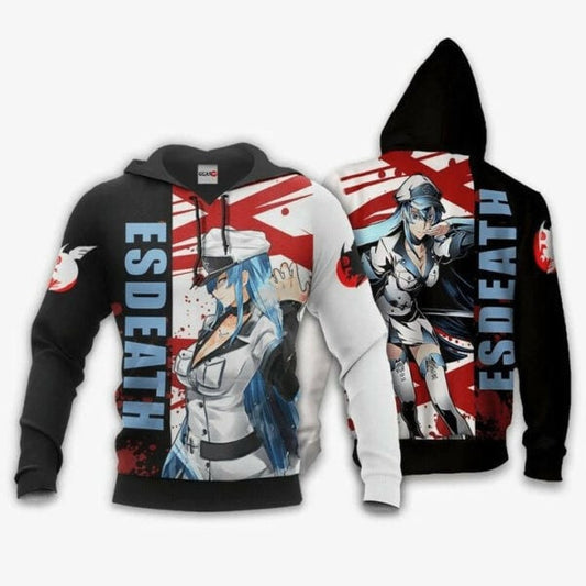 Akame Ga Kill Esdeath Anime Manga Aop Hoodie, Zip Hoodie, Fleece Jacket 1586 Moonbestprint