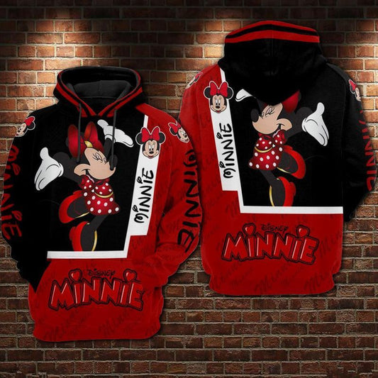 Minnie Mouse Happy - Disney Over Print 3d Hoodie Zip Hoodie 13 Moonbestprint